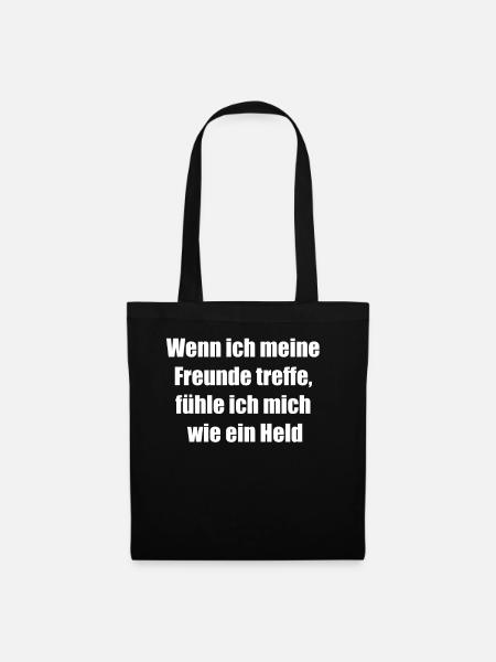Heldenhaftes Geschenk - Stoffbeutel - Schwarz