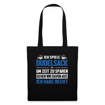 Dudelsackspieler hat immer Recht Blowpipe Player - Sac en tissu - noir - Devant