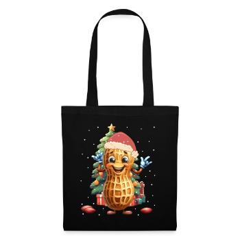 Peanut Santa Claus Christmas Tree Child - Tote Bag - black - Front