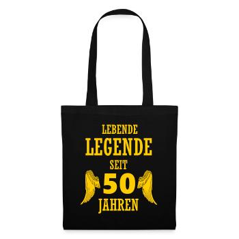 Légende vivante 50 ans 50e anniversaire drôle - Sac en tissu - noir - Devant