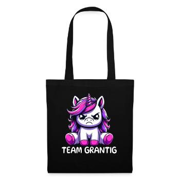 Team Grantig - Stoffbeutel - Schwarz - Vorne