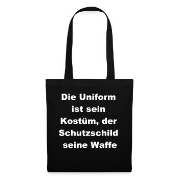 Cadeau de déploiement de super-héros - Sac en tissu - noir - Devant