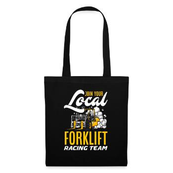 Rejoignez votre équipe locale de course de chariots élévateurs - Sac en tissu - noir - Devant