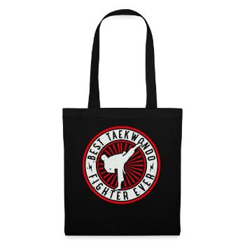 Meilleur combattant de taekwondo de tous les temps - Taekwondo Martial Ar - Sac en tissu - noir - Devant