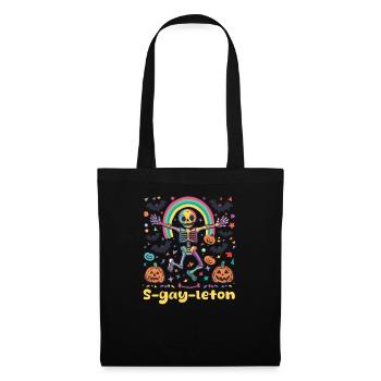 Schwul Halloween S-Gay-Leton - Stoffbeutel - Schwarz - Vorne