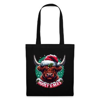 Mooey Xmas Scottish Highlands Beef Christmas - Tote Bag - black - Front