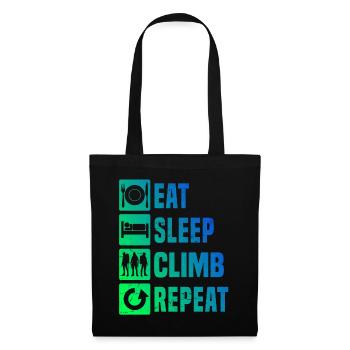 Women Climber Climbing Bouldering Climber - Tote Bag - black - Front