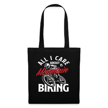 All I want is mountain biking - Tote Bag - black - Front