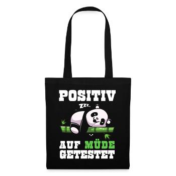 Tired Tshirt Funny Funny Humor Sarcasm Laughter - Tote Bag - black - Front