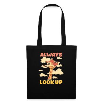 Giraffe Always Look Up - Tote Bag - black - Front