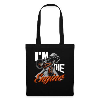 Je suis le moteur - Sac en tissu - noir - Devant