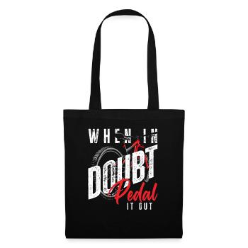 If in doubt, pedal - Tote Bag - black - Front