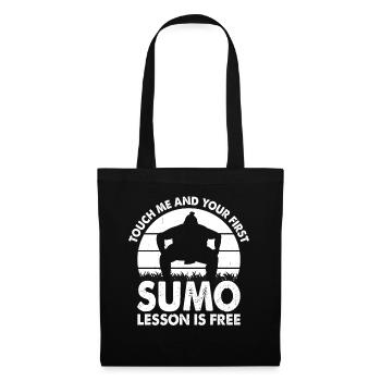 Touch me and your first Sumo lesson is free - Sumo - Tote Bag - black - Front