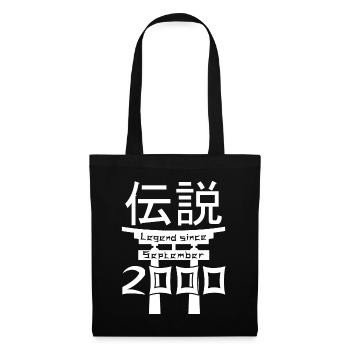 Legend since September 2000 Birthday Gift - Tote Bag - black - Front