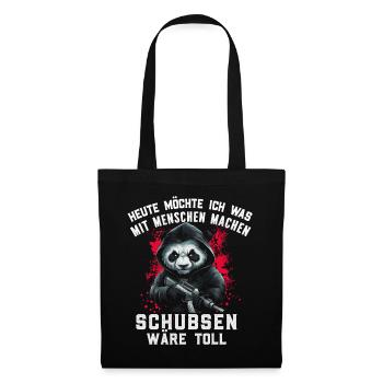 Bear, Irony, Funny, Work, Funny, Sarcasm, Antisocial - Tote Bag - black - Front