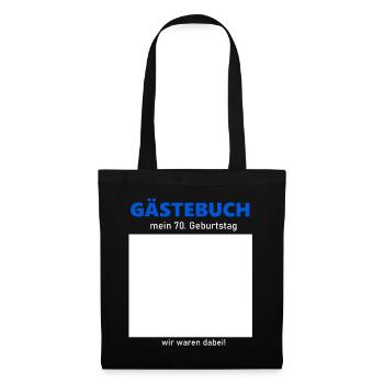 70th Birthday Guestbook to Sign Funny - Tote Bag - black - Front
