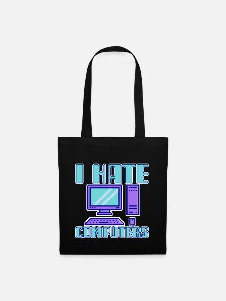I Hate Computers 4 - Stoffbeutel - Schwarz