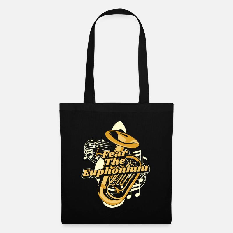 Fear The Euphonium Instrument Euphonist Player - Stoffbeutel - Schwarz
