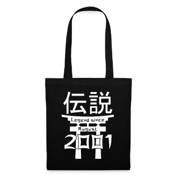 Legend since August 2001 Birthday Gift - Tote Bag - black - Front
