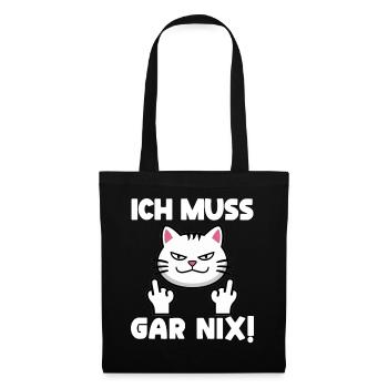 Lazy Tshirt Work Panda Funny Sarcasm Office - Tote Bag - black - Front