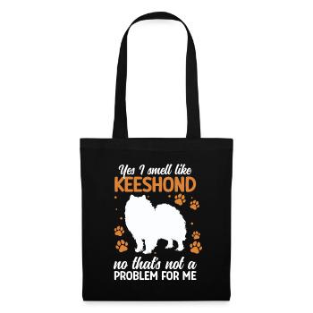 Wolfspitz : , je sens comme Keeshond - Sac en tissu - noir - Devant