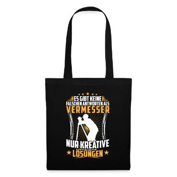 Géomètre mauvaise réponse Landverladung - Sac en tissu - noir - Devant
