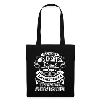 Best Dad Raises Financial Advisor - Tote Bag - black - Front