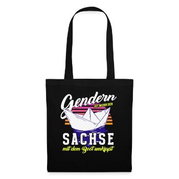 Gendern Tshirt Men Women Funny Funny Saying - Tote Bag - black - Front
