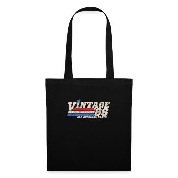 1986 Birthday Vintage All Original Parts No II - Tote Bag - black - Front