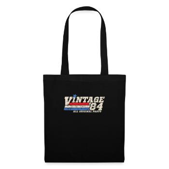 1984 Birthday Vintage All Original Parts No II - Tote Bag - black - Front