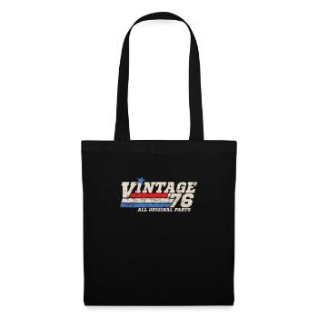 1976 Birthday Vintage All Original Parts No II - Tote Bag - black - Front