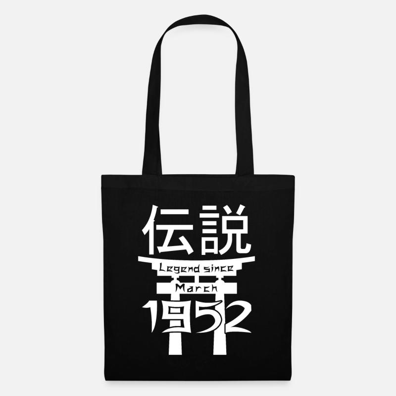 Legend since March 1952 Birthday Gift - Tote Bag - black