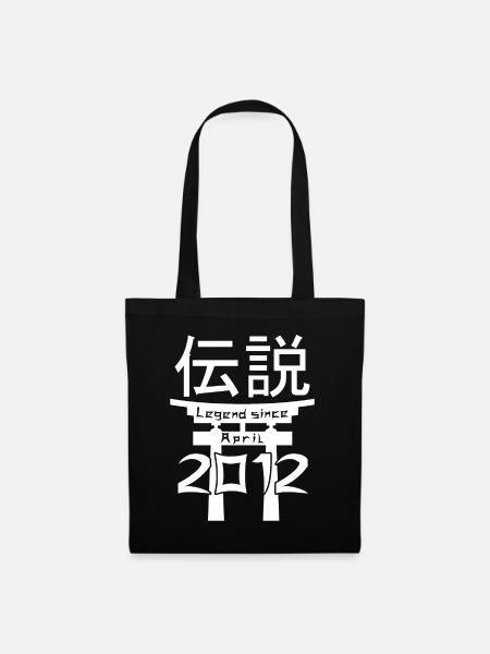 Legend since April 2012 Birthday Gift - Tote Bag - black