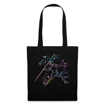 Javelin Throw Colorsplash Javelin Throw - Tote Bag - black - Front