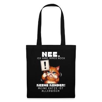 Tshirt chat Drôle Drôle Humour Sarcasme Kitty - Sac en tissu - noir - Devant