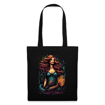 The colourful mermaid - a metropolis full of imagination - Tote Bag - black - Front