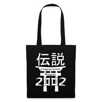 Legend since August 2002 Birthday Gift - Tote Bag - black - Front