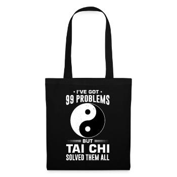 Yin Yang Tai Chi - Sac en tissu - noir - Devant