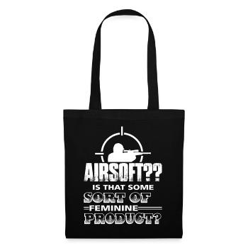 Airsoft Airsoft Soft Of Feminine Product - Tote Bag - black - Front