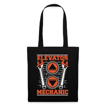 Elevator Mechanic Inspector Technician Elevator - Tote Bag - black - Front