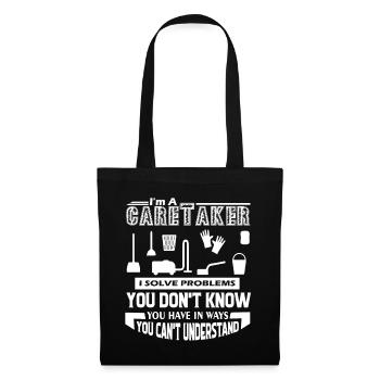 Caretaker Caretaker Solves Problems - Tote Bag - black - Front