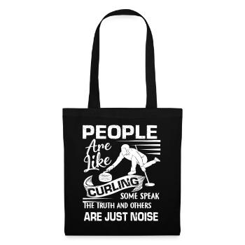 Curling People Are Like Curling - Tote Bag - black - Front