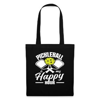 Le pickleball est mon happy hour - Sac en tissu - noir - Devant