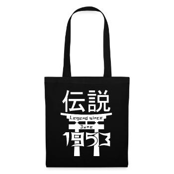 Légende depuis juin 1953 Cadeau d’anniversaire - Sac en tissu - noir - Devant