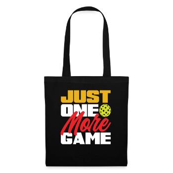 Just One More Game Pickleball - Tote Bag - black - Front