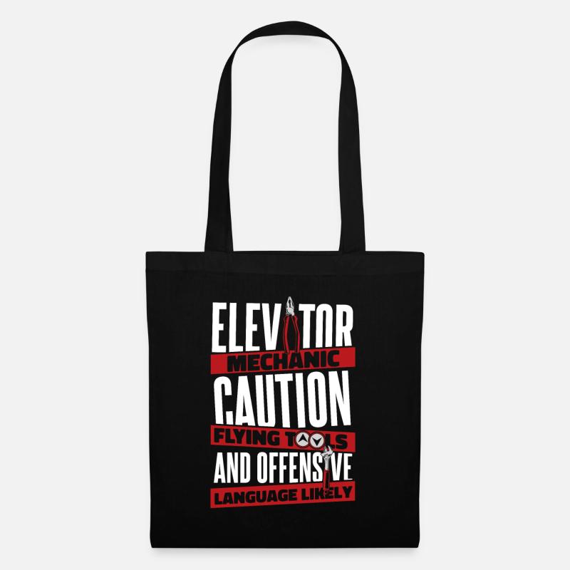 Flying Tools And Offensive Language Likely - Tote Bag - black