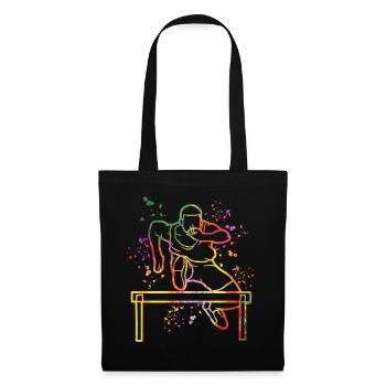 Course de haies Course d’obstacles Courses de haies pour enfants - Sac en tissu - noir - Devant