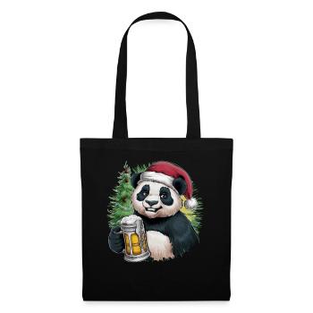 Panda Ugly Christmas Christmas Xmas Beer - Tote Bag - black - Front