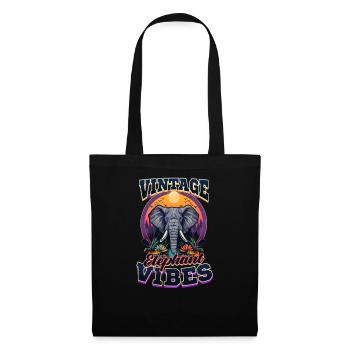 Elephant Vintage Elephant Vibes - Tote Bag - black - Front