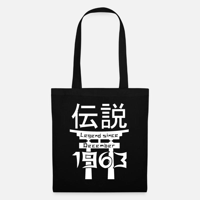Legend since December 1963 Birthday Gift - Tote Bag - black